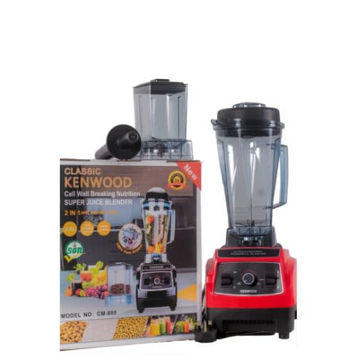 Double Cups Blender - 8000W - 3L - Red