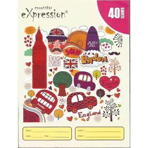 Crown Star 40 Leaves Exercise Book - 1 Dozen - 12 Pieces