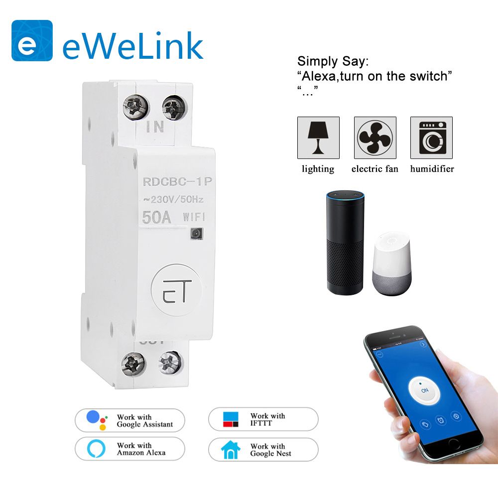 1P EWelink Remote Din BreakerSmart WiFi Control Circuit