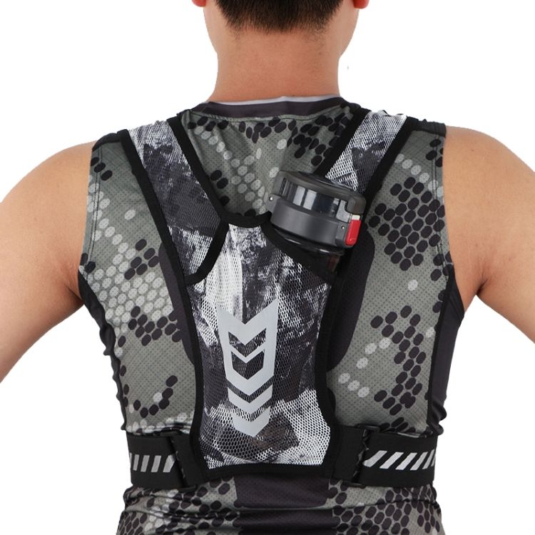 Sports Water Bottle Chest Bag Reflective Backpack