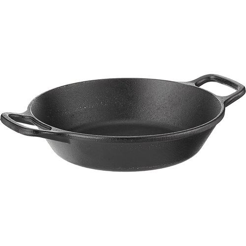 Lodge L5RPL3 Cast Iron Round Pan, 8 In, Black