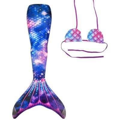 2Pcs set of children's mermaid tail children's swimsuit baby swimsuit