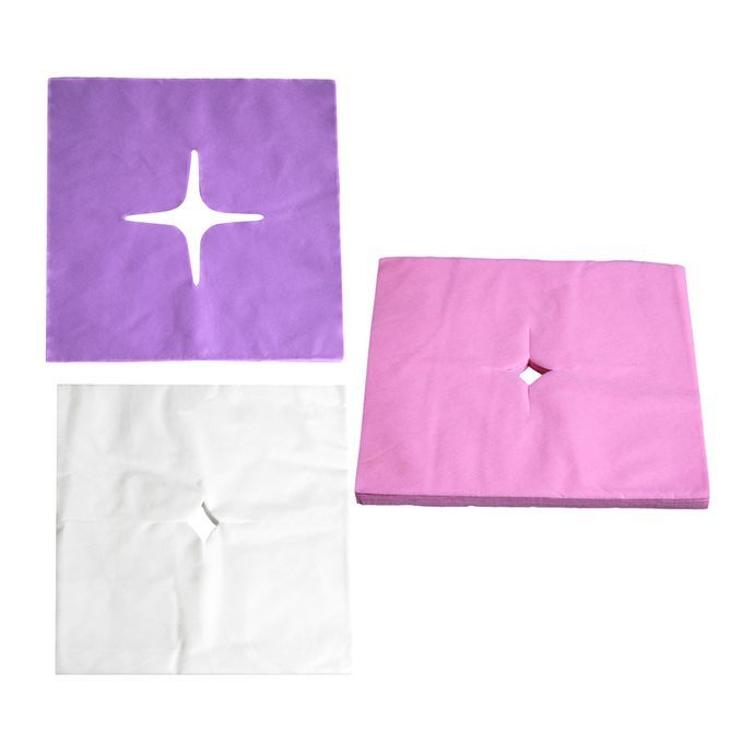 100x Disposable  Headrest Cover Non Sticking Face Rest Purple