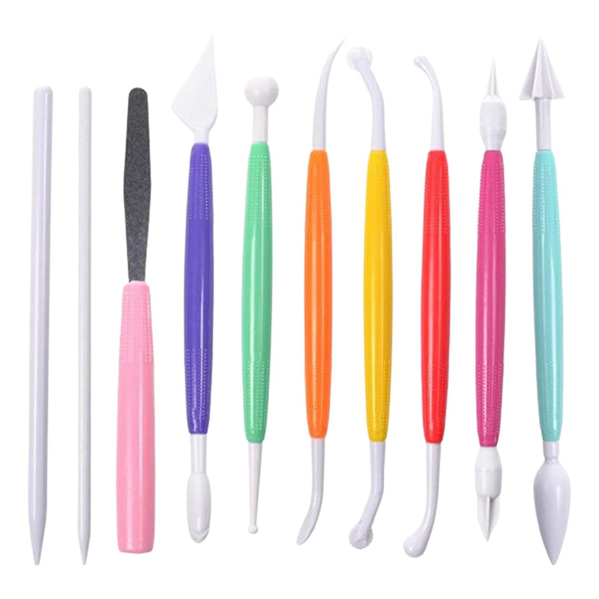 10x Kids Polymer Clay Tools Oven Bake Carving Sculpting Set Cake