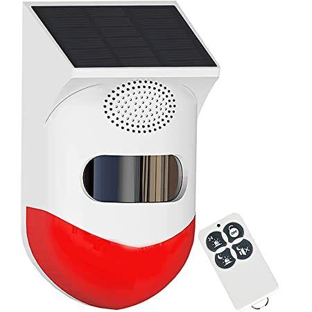 1pcs Solar Sound & Strobe Light Alarm