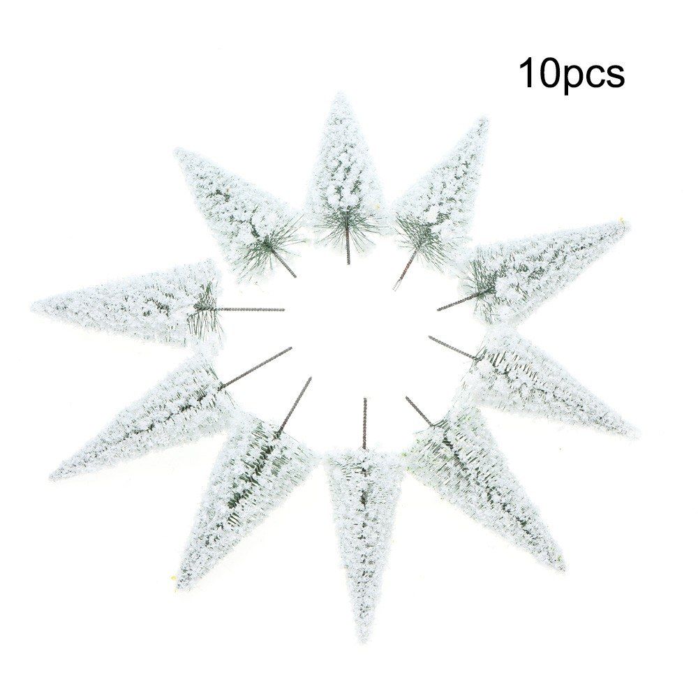10pcs Mini Plastic Green Cedar Trees Scale Architectural