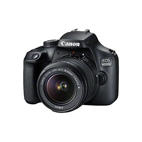 Eos 4000d Dslr Camera With Ef-s 18-55 Mm F/3.5-5.6 Iii Lens - Black
