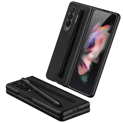 Kickstand-flip Case With Protective Edge For Samsung Fold 3