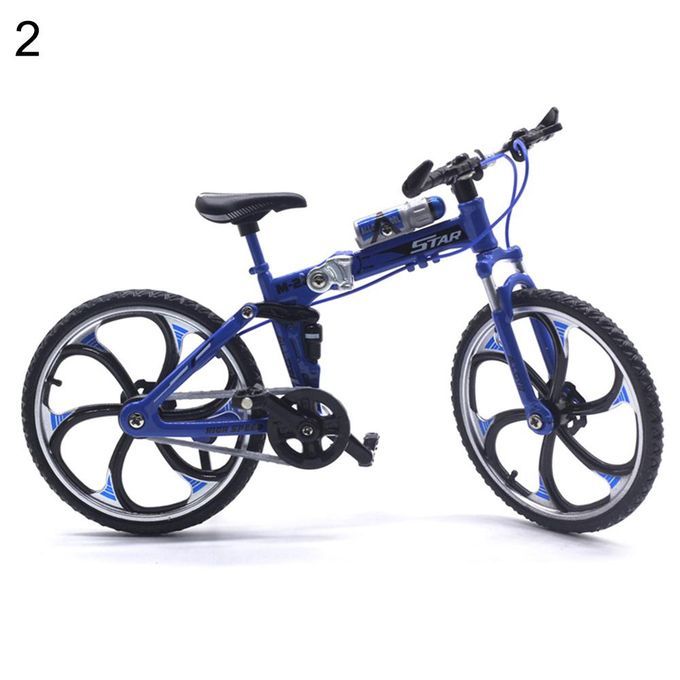 1/10 Scale Simulation Alloy Mini MTB Racing Bike Model-Blue