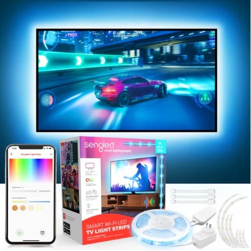 Smart Wi-fi Led Tv Backlight - 16.4ft - Adjustable Rgb Ambiance