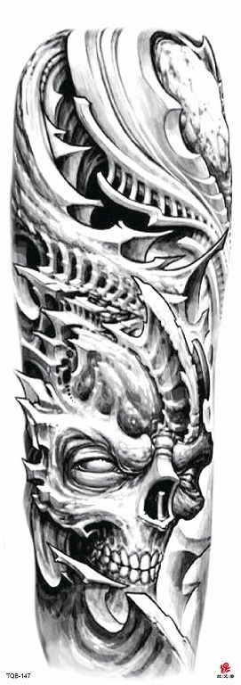 Waterproof Temporary Full Long Arm Or Body Sticker Tattoos For Men & Women