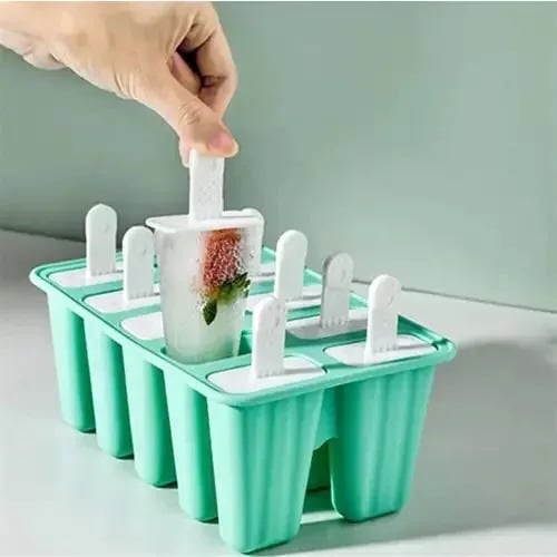 Ice Cream Popsicle Mold With Sticks - Silicone