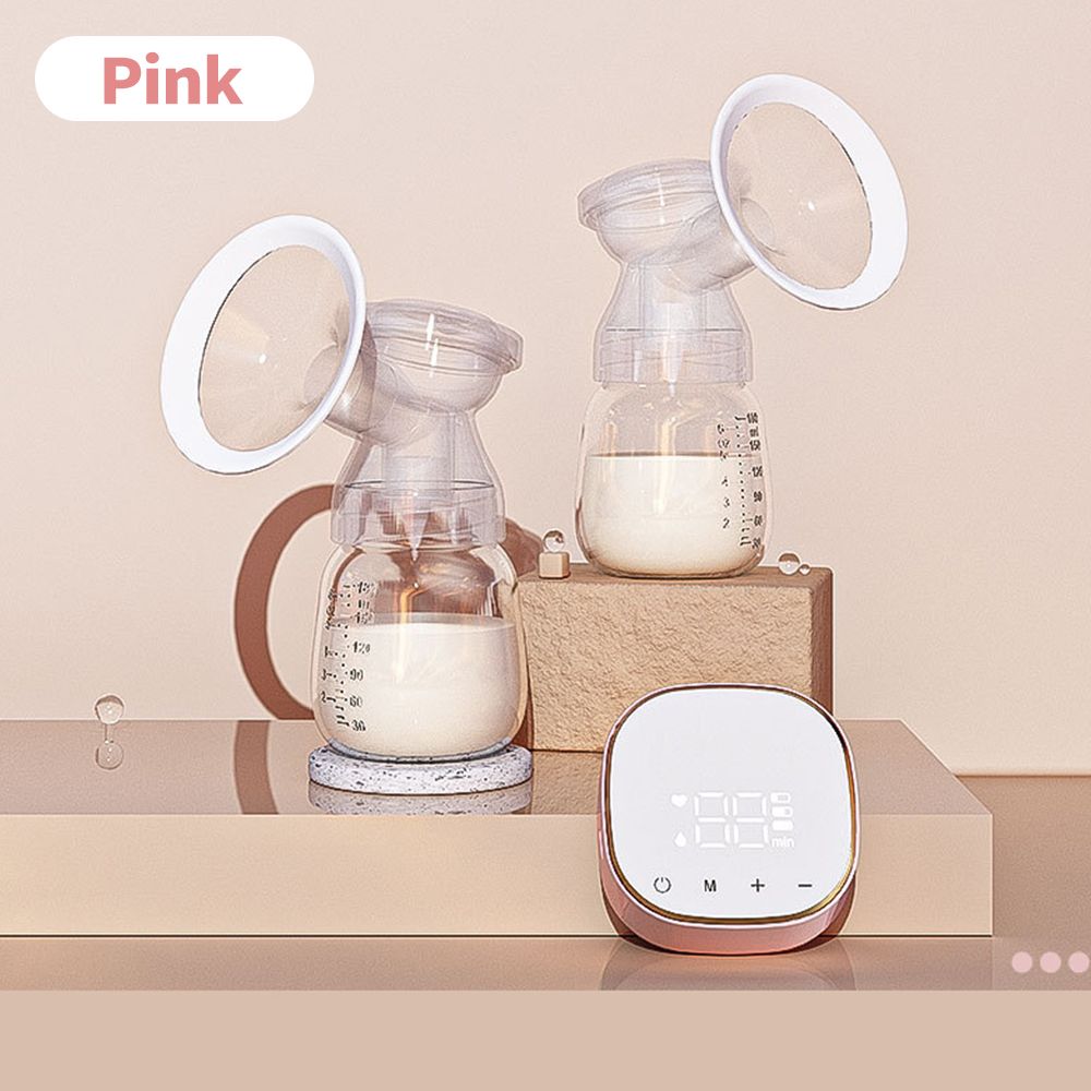 Double Electric Breast Pump Rechargeable Nursing Breast Pumps With LED Display Portable