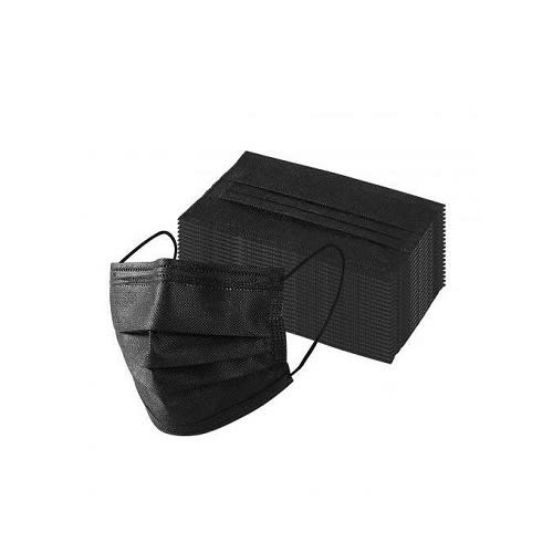 50 Pcs Disposable Face Mask - Protects Nose & Mouth Black