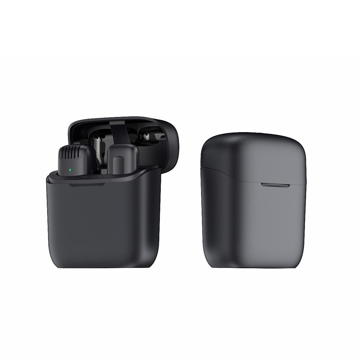 Charging Case Wireless Lavalier Microphone for iPhone iPad USB C Android