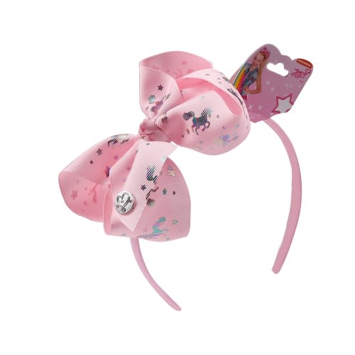 Headband Hair Bow- Pink