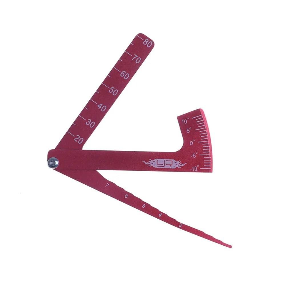 1pcs Adjustable Ruler Measure for RC Car 1/10 1/8 On-road Cars Parts RC Car Height & Wheel Rim Camber