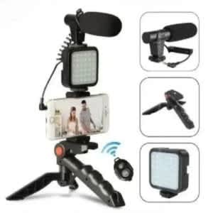 Vlogging Video Making Kit With Mini Tripod Stand For All Phones & Camera- Complete Set