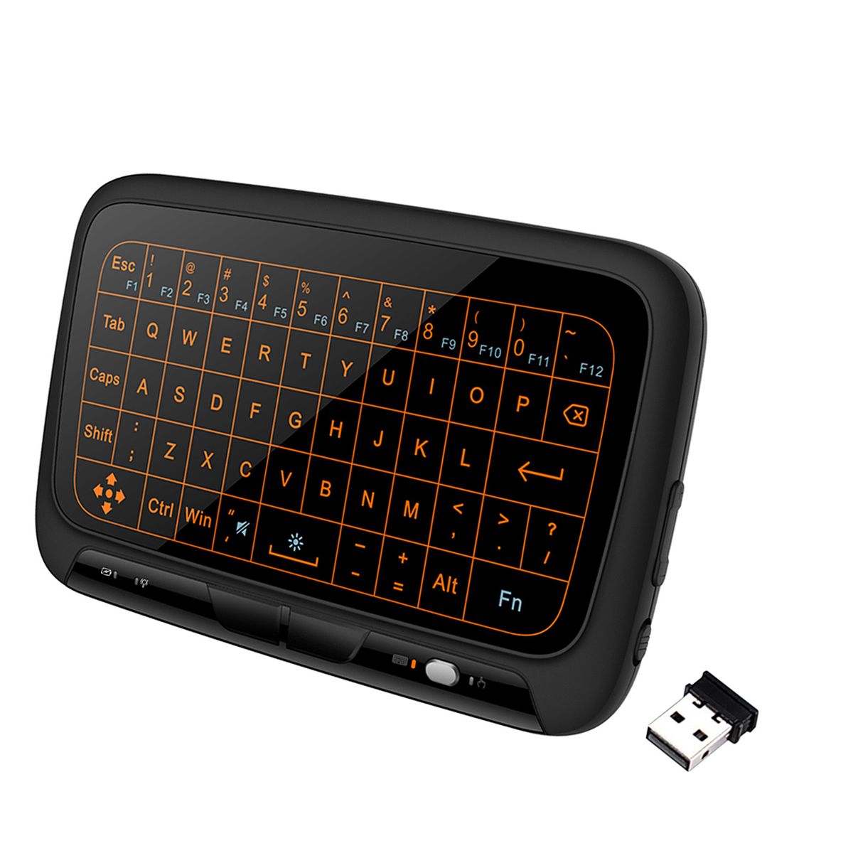 H18+ 2.4GHz Full Touchpad Wireless Backlight QWERT Keyboard