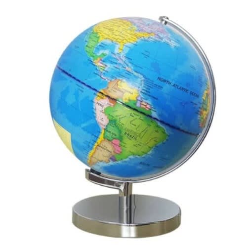 World Globe For Home & Office Decor - Blue