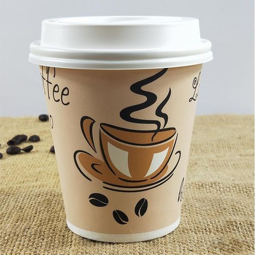 50 Pieces Paper Coffee/tea Cups With  Spoon   (different Characters/colour)