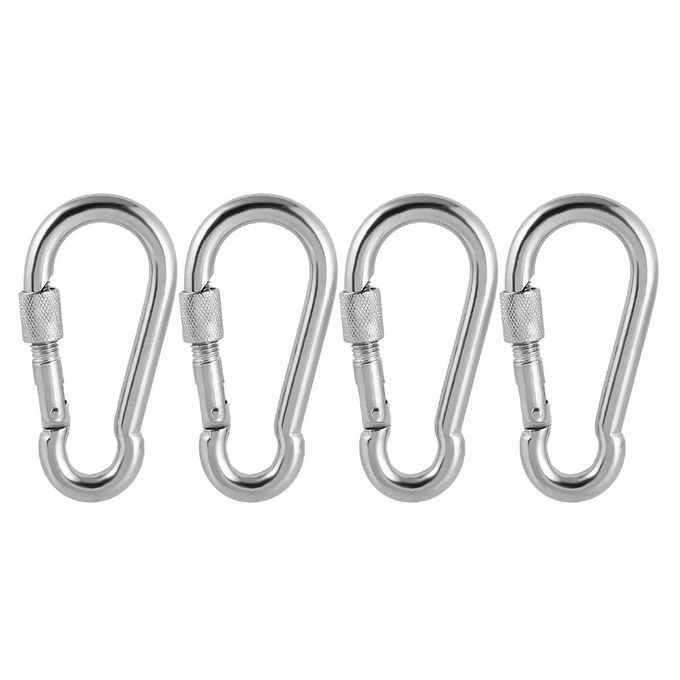 4x Safety Climbing Snap Hook Kayak Boat Carabiner Locking Clip Outdoor