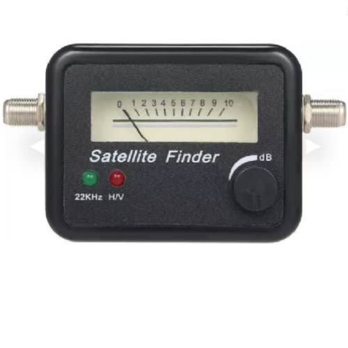 Satellite Finder Singnal Meter Ct-9502 Cx Digital With Black Background And White Set