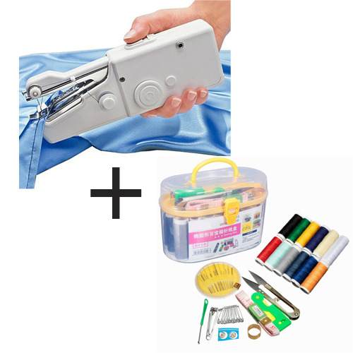 Portable Cordless Handy Stitch Sewing Machine  Sewing Kit Box