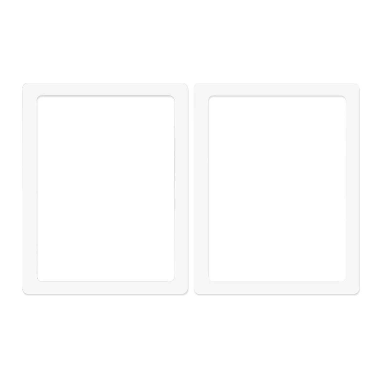 2Pcs Photo Display Frame Magnetic Frame Ornament Decor White