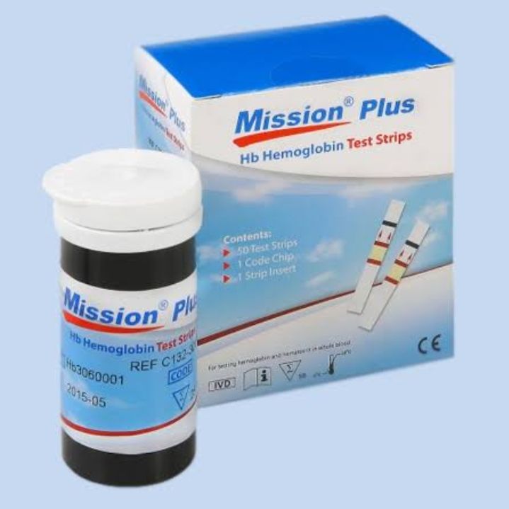 Mission Plus Hb Hemoglobin Teststrips