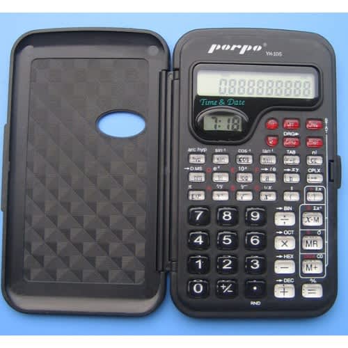 Piopo Yh-105 Clock And Scientific Calculator - Black