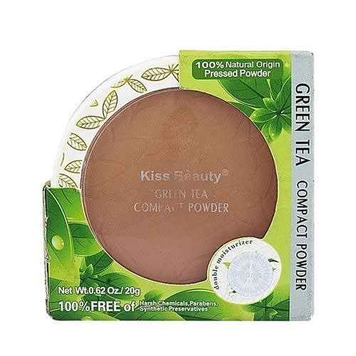 Kiss Beauty Green Tea Compact Powder - 3 Colors - 20g