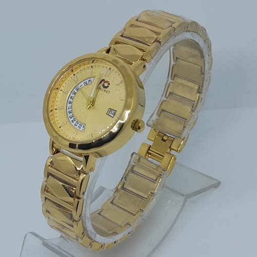 Women Gold Plated Wristwatch