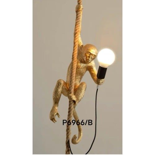 Retro Art Monkey Pendant Light