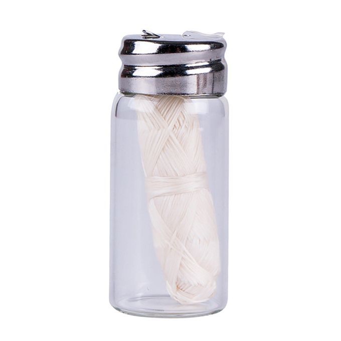 Eco-Friendly Zero Waste  Dental Tooth Floss Refillable Nude Corn