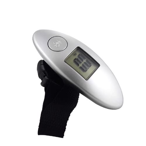Lcd Electronic Travel Luggage Scale - 40kg - 100g - Silver