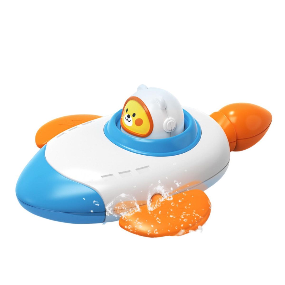 Water Toy Rocket Ship Clockwork Toy Blue