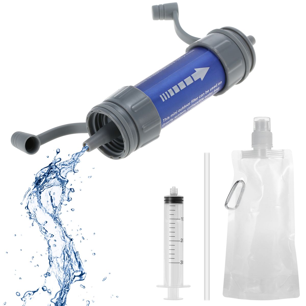 Outdoor Water Filtration System Water Filter Straw Purifier