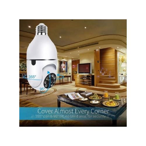 360 Rotation WIFI  Night Vision Camera Motion Detection Spy Camera Bulb