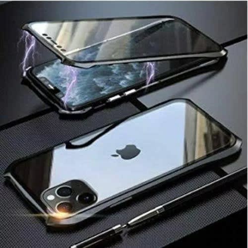 Transparent Magnetic Case For iPhone 11 - Black