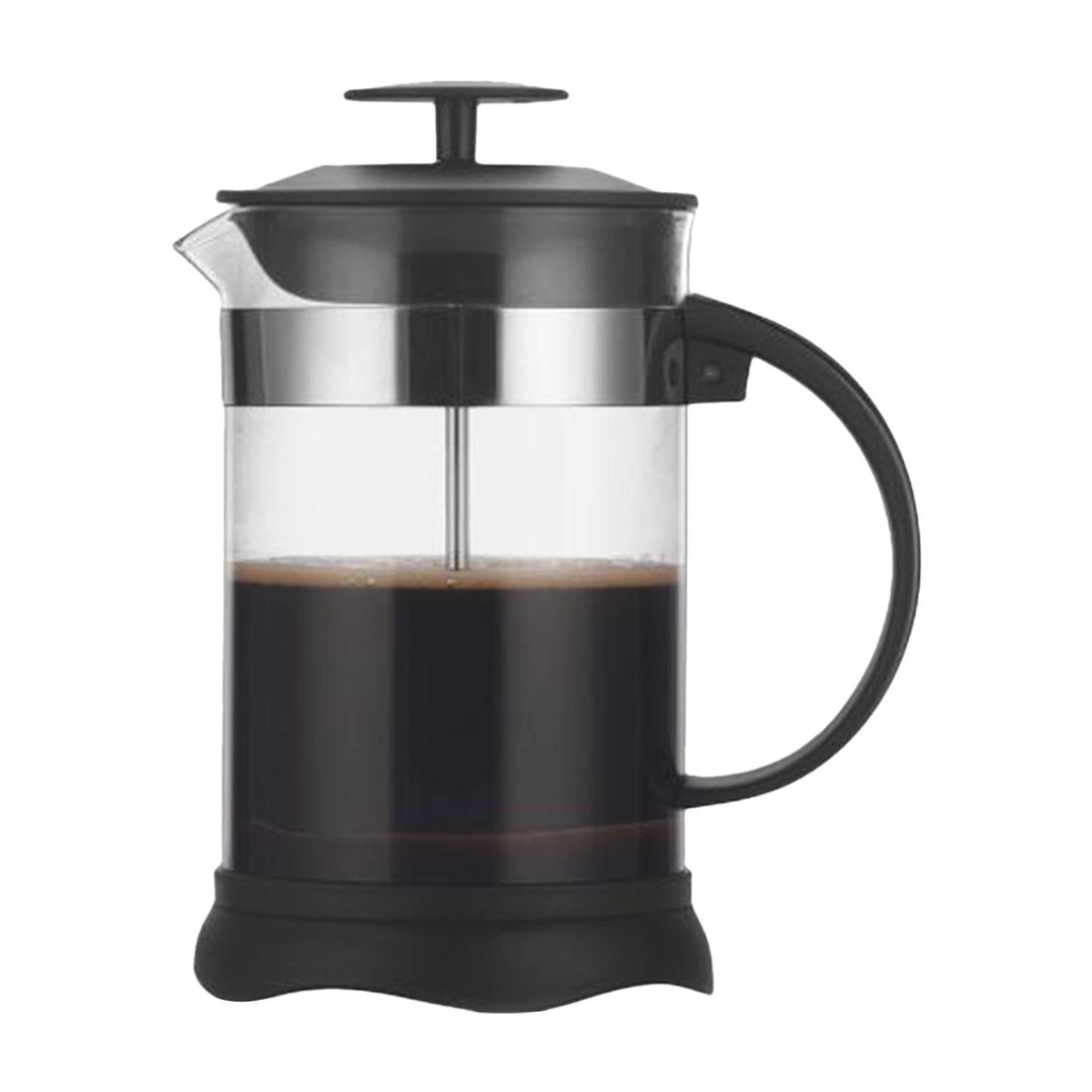 French Press Coffee&Tea Maker Heat Resistant Borosilicate Coffee Pot for Home Office High-Density Stainless Steel Filter, 800ml