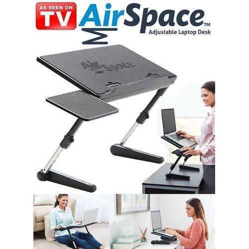Adjustable Laptop Desk With Mouse Pad And Cooling Fan