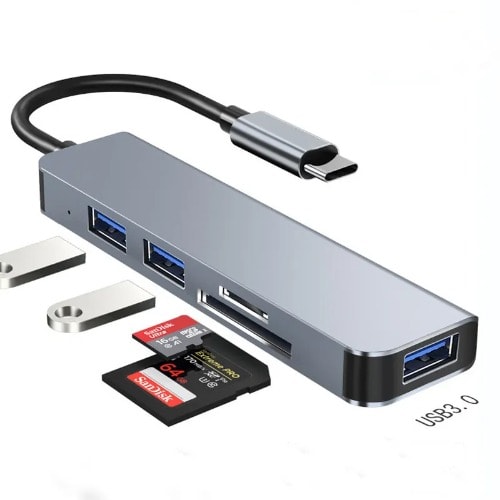 5 In 1 Type C To USB 3.0 Multiport Docking Station