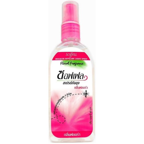 Soffell Mosquito Repellent Insect Repellent Spray Mist - Floral - 80ml - White