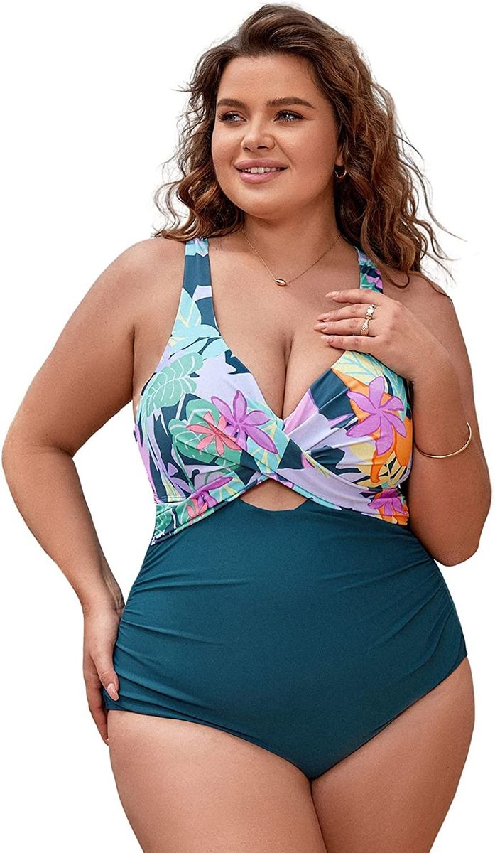 CUPSHE Women Swimsuit One Piece Plus Size Bathing Suit Wrap