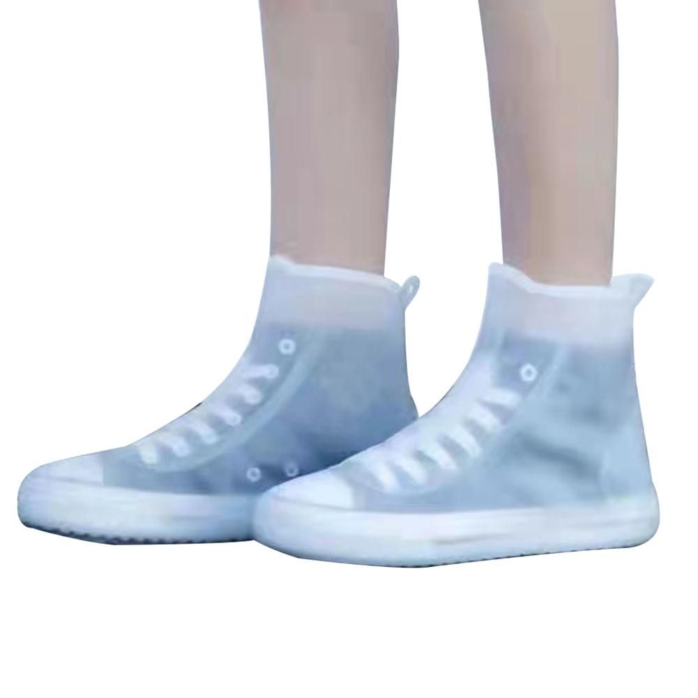 Waterproof Shoes Protector Case Thickened Silicone Rain Boots Shoe Cover Non Slip Reusable Foldable Footwear for Rainy Snowy