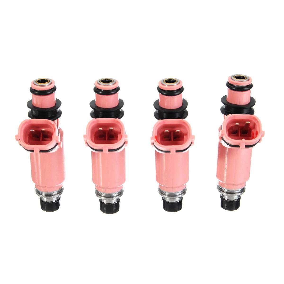 4Pcs F Uel 16611-AA370 For Subaru Pink 565cc STI WRX Forester 16611AA370
