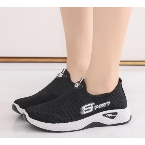 Women's Sneakers Sport Shoes -- Black