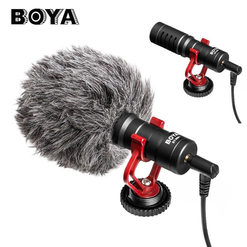 By-MM1 On-Camera Shotgun Microphone For IPhone, Android Smartphones, DSLR Cameras Camcorders - Battery-Free Camera Microphone Vlog Video Mic