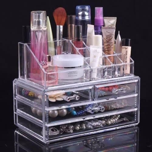 Stackable Cosmetic Box Organizer